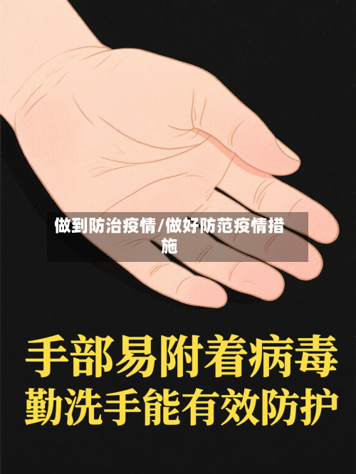 做到防治疫情/做好防范疫情措施