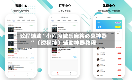 教程辅助“小程序微乐麻将必赢神器	”（透视挂）辅助神器教程-第2张图片