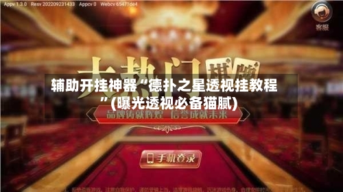 辅助开挂神器“德扑之星透视挂教程”(曝光透视必备猫腻)-第2张图片