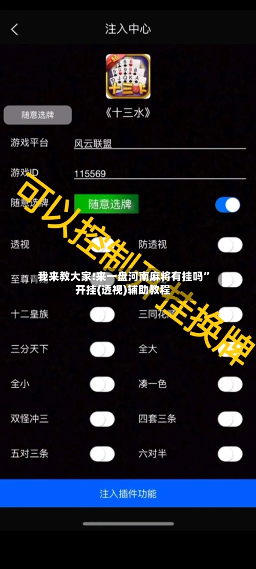 我来教大家!来一盘河南麻将有挂吗”开挂(透视)辅助教程