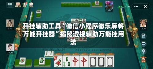 开挂辅助工具“微信小程序微乐麻将万能开挂器	”揭秘透视辅助万能挂用法-第3张图片