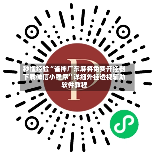秒懂经验“雀神广东麻将免费开挂器下载微信小程序”详细外挂透视辅助软件教程-第2张图片