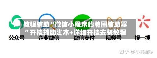 教程辅助“微信小程序赣牌圈辅助器	”开挂辅助脚本+详细开挂安装教程-第3张图片