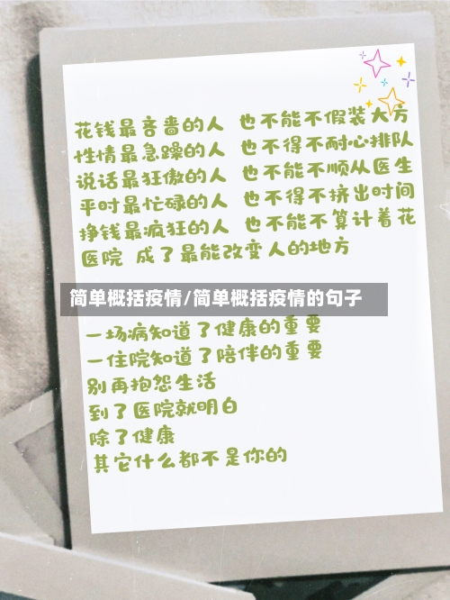 简单概括疫情/简单概括疫情的句子