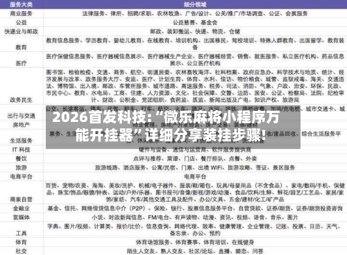 2026首发科技:“微乐麻将小程序万能开挂器”详细分享装挂步骤!