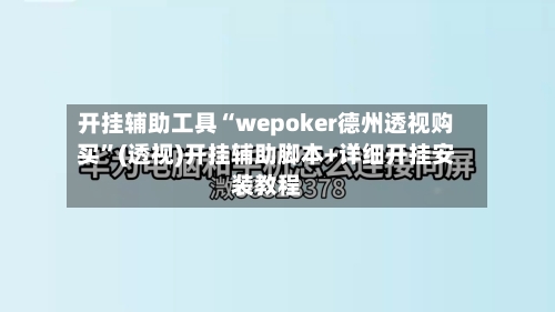 开挂辅助工具“wepoker德州透视购买”(透视)开挂辅助脚本+详细开挂安装教程-第2张图片