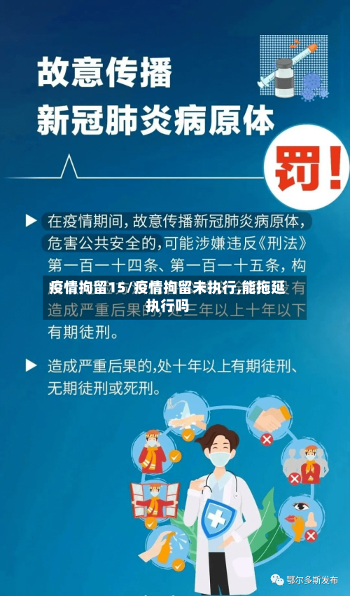 疫情拘留15/疫情拘留未执行,能拖延执行吗-第1张图片