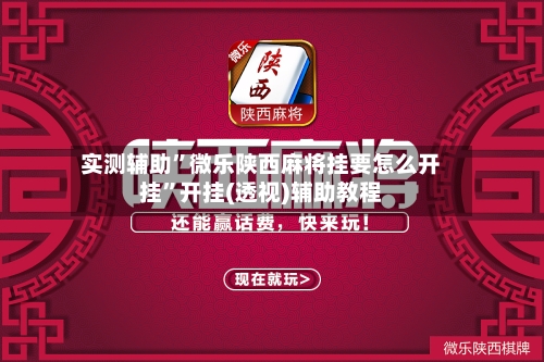 实测辅助”微乐陕西麻将挂要怎么开挂”开挂(透视)辅助教程-第2张图片