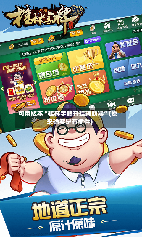 可用版本“桂林字牌开挂辅助器”(原来确实是有插件)