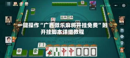 一键操作“广西微乐麻将开挂免费”附开挂脚本详细教程