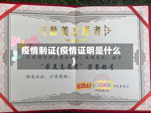 疫情制证(疫情证明是什么)