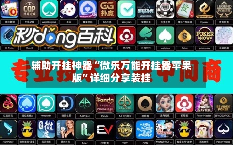 辅助开挂神器“微乐万能开挂器苹果版”详细分享装挂-第2张图片