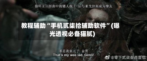 教程辅助“手机贰柒拾辅助软件”(曝光透视必备猫腻)