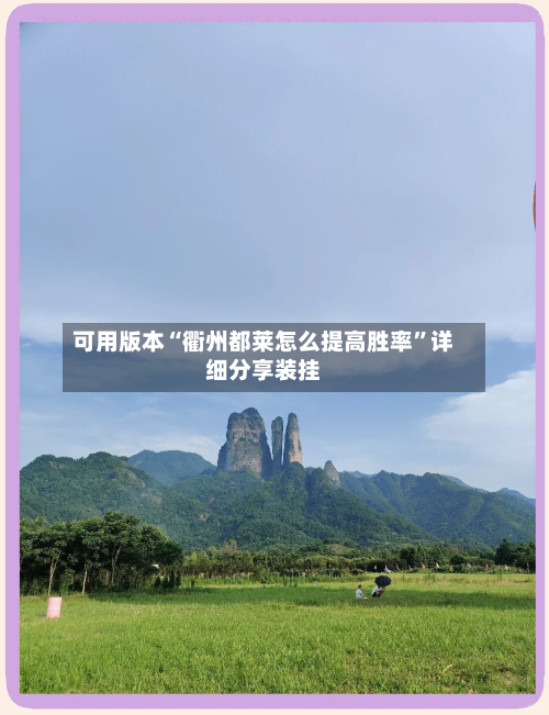 可用版本“衢州都莱怎么提高胜率”详细分享装挂