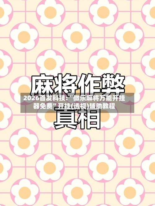 2026首发科技:“微乐麻将万能开挂器免费”开挂(透视)辅助教程-第1张图片
