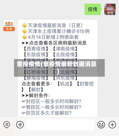 重疫疫情(重疫情最新数据消息)-第2张图片