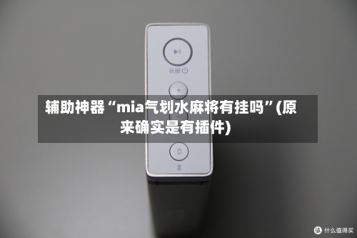 辅助神器“mia气划水麻将有挂吗”(原来确实是有插件)