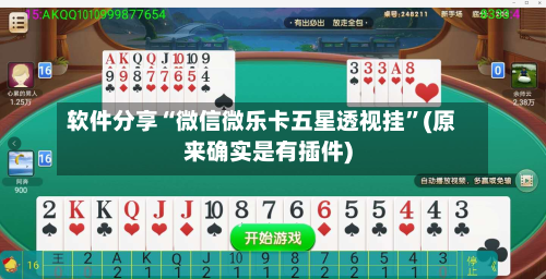 软件分享“微信微乐卡五星透视挂”(原来确实是有插件)-第1张图片