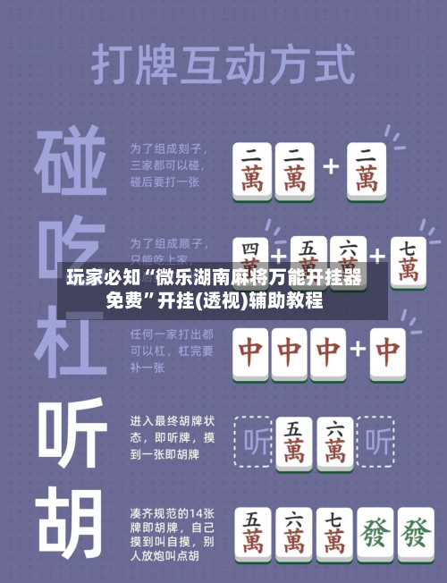 玩家必知“微乐湖南麻将万能开挂器免费”开挂(透视)辅助教程-第1张图片