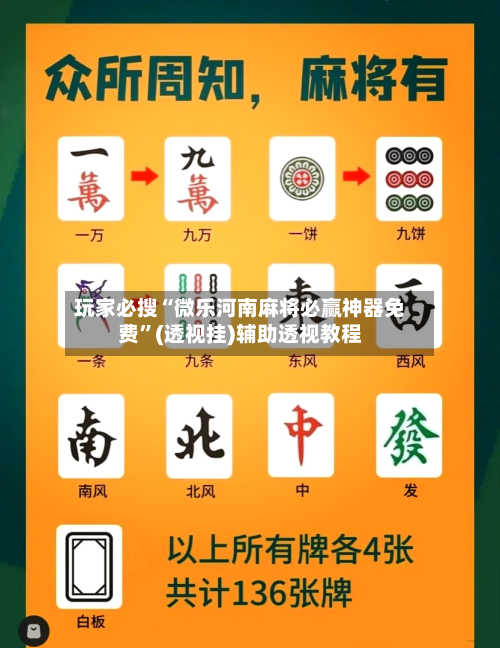 玩家必搜“微乐河南麻将必赢神器免费”(透视挂)辅助透视教程-第2张图片