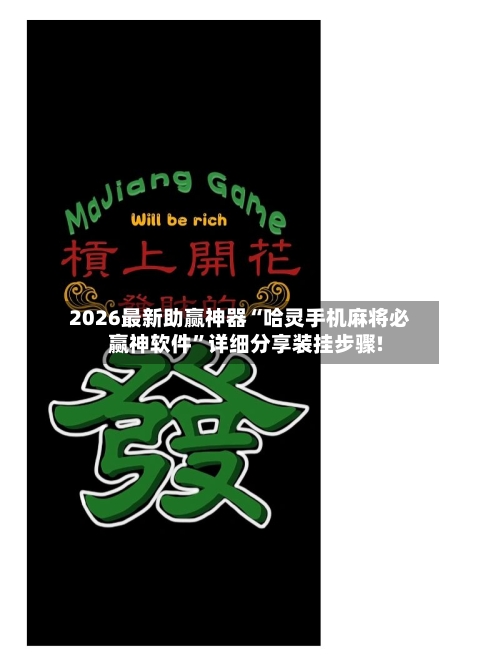2026最新助赢神器“哈灵手机麻将必赢神软件”详细分享装挂步骤!-第2张图片
