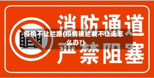 疫情不让拦路(疫情被拦截不让走怎么办?)