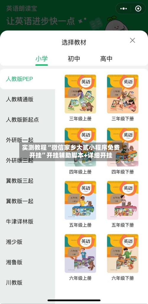 实测教程“微信家乡大贰小程序免费开挂”开挂辅助脚本+详细开挂