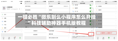一键必胜“微乐刨么小程序怎么开挂	”科技辅助神器手机版教程-第2张图片