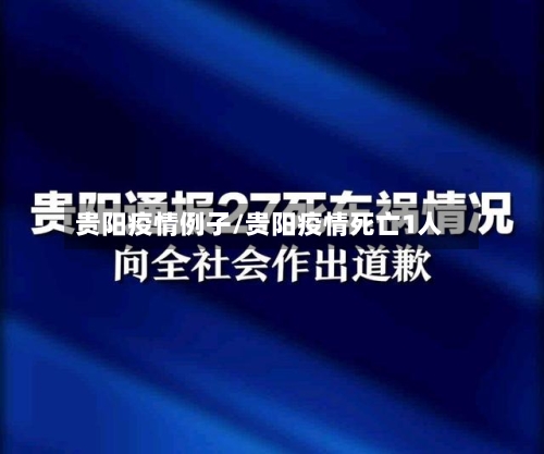 贵阳疫情例子/贵阳疫情死亡1人