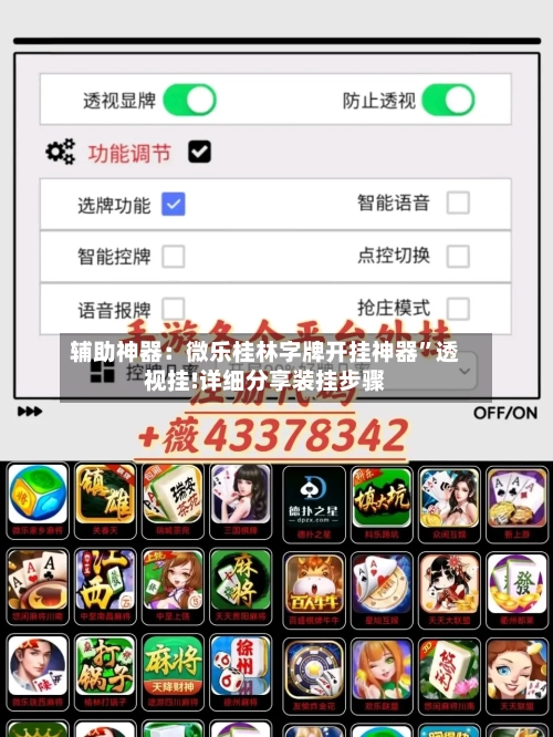 辅助神器：微乐桂林字牌开挂神器”透视挂!详细分享装挂步骤