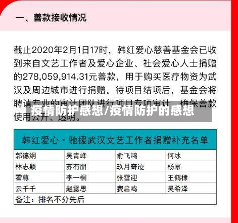 疫情防护感想/疫情防护的感想-第3张图片