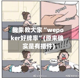 我来教大家“wepoker好牌率”(原来确实是有插件)