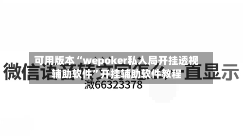 可用版本“wepoker私人局开挂透视辅助软件”开挂辅助软件教程-第2张图片