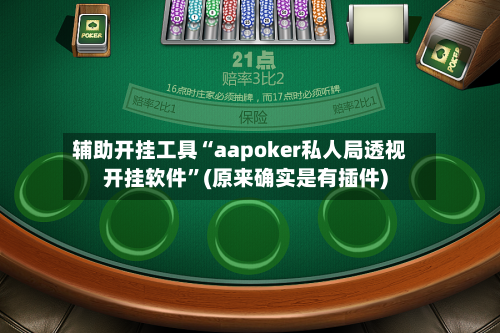 辅助开挂工具“aapoker私人局透视开挂软件”(原来确实是有插件)
