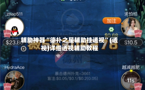 辅助神器“德扑之星辅助挂透视”(透视)详细透视辅助教程-第2张图片