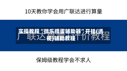 实操教程“微乐掼蛋辅助器”开挂(透视)辅助教程-第2张图片