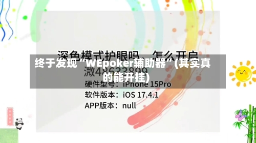终于发现“WEpoker辅助器”(其实真的能开挂)-第3张图片