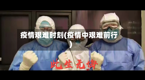 疫情艰难时刻(疫情中艰难前行)-第2张图片