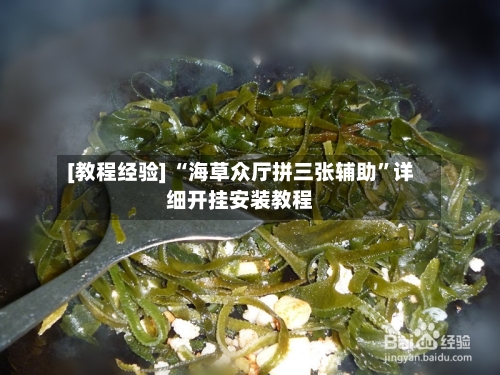 [教程经验] “海草众厅拼三张辅助”详细开挂安装教程-第1张图片