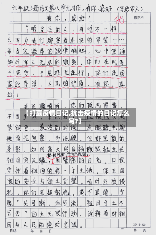 【打赢疫情日记,抗击疫情的日记怎么写?】-第1张图片