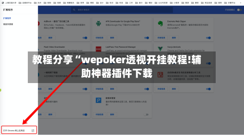 教程分享“wepoker透视开挂教程!辅助神器插件下载-第2张图片