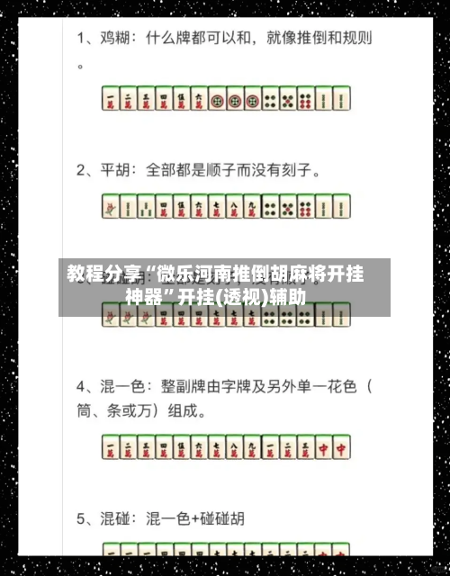 教程分享“微乐河南推倒胡麻将开挂神器	”开挂(透视)辅助-第2张图片