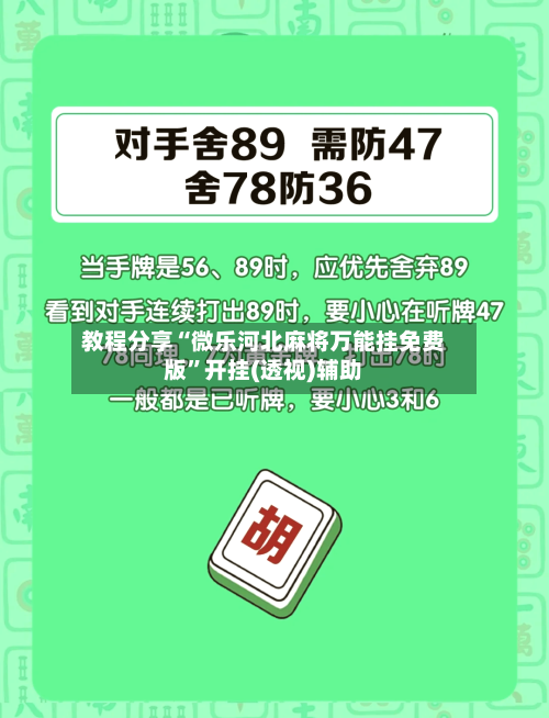 教程分享“微乐河北麻将万能挂免费版”开挂(透视)辅助-第2张图片