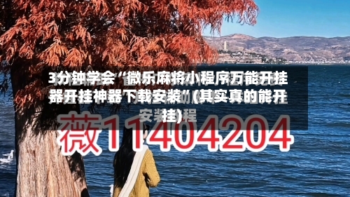 3分钟学会“微乐麻将小程序万能开挂器开挂神器下载安装”(其实真的能开挂)-第2张图片