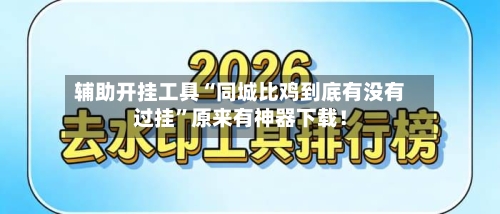 辅助开挂工具“同城比鸡到底有没有过挂”原来有神器下载！-第3张图片