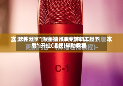 软件分享“智星德州菠萝辅助工具下载”开挂(透视)辅助教程-第3张图片