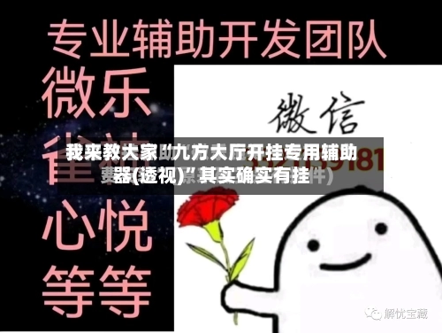 我来教大家“九方大厅开挂专用辅助器(透视)”其实确实有挂-第1张图片