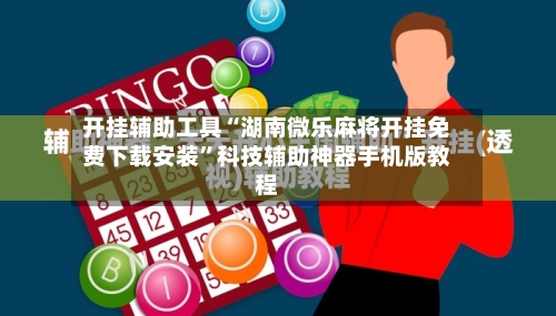 开挂辅助工具“湖南微乐麻将开挂免费下载安装”科技辅助神器手机版教程-第3张图片