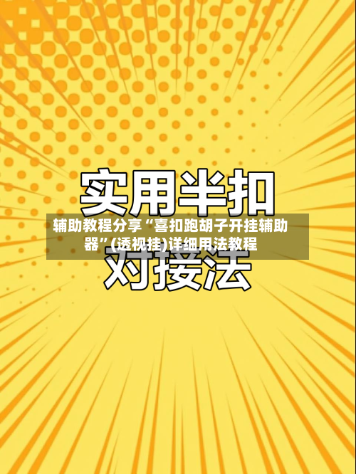 辅助教程分享“喜扣跑胡子开挂辅助器”(透视挂)详细用法教程-第3张图片