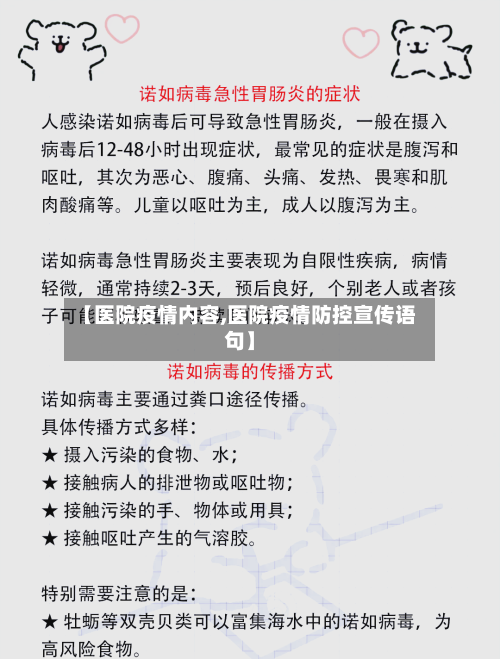 【医院疫情内容,医院疫情防控宣传语句】